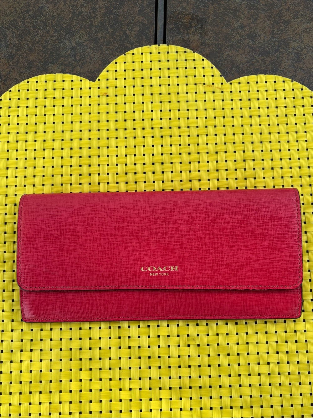 Coach New York Red women's wallet